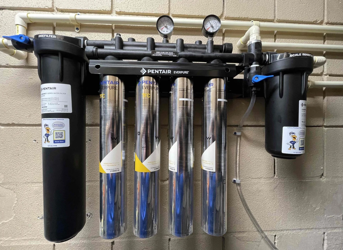 Everpure restaurant filtration system installed by Gulfview