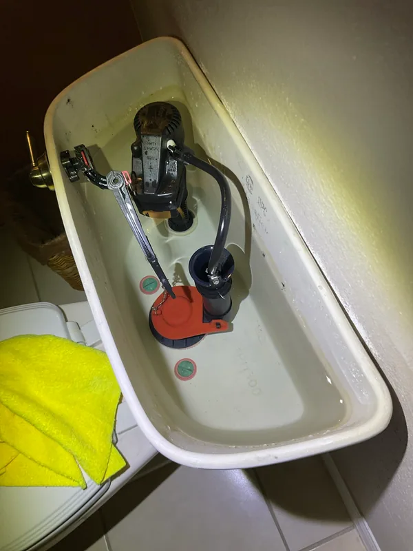Read the water-hammer service story and documented toilet rebuild